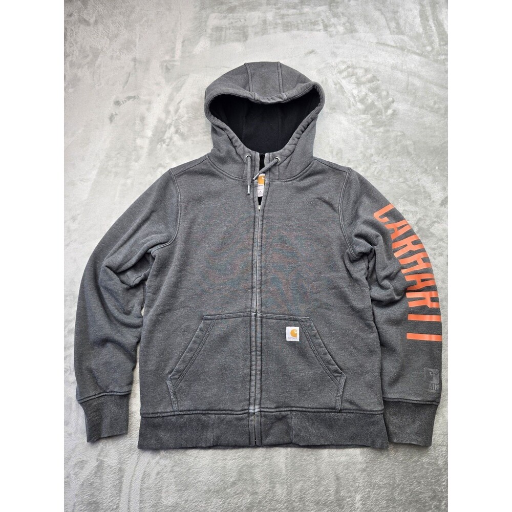 Carhartt Jacket Mens S Charcoal Workwear Rain Defender Thermal Lined jacket